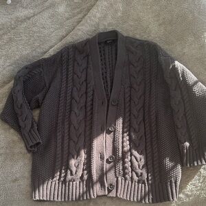 Quince Taupe Knit Sweater